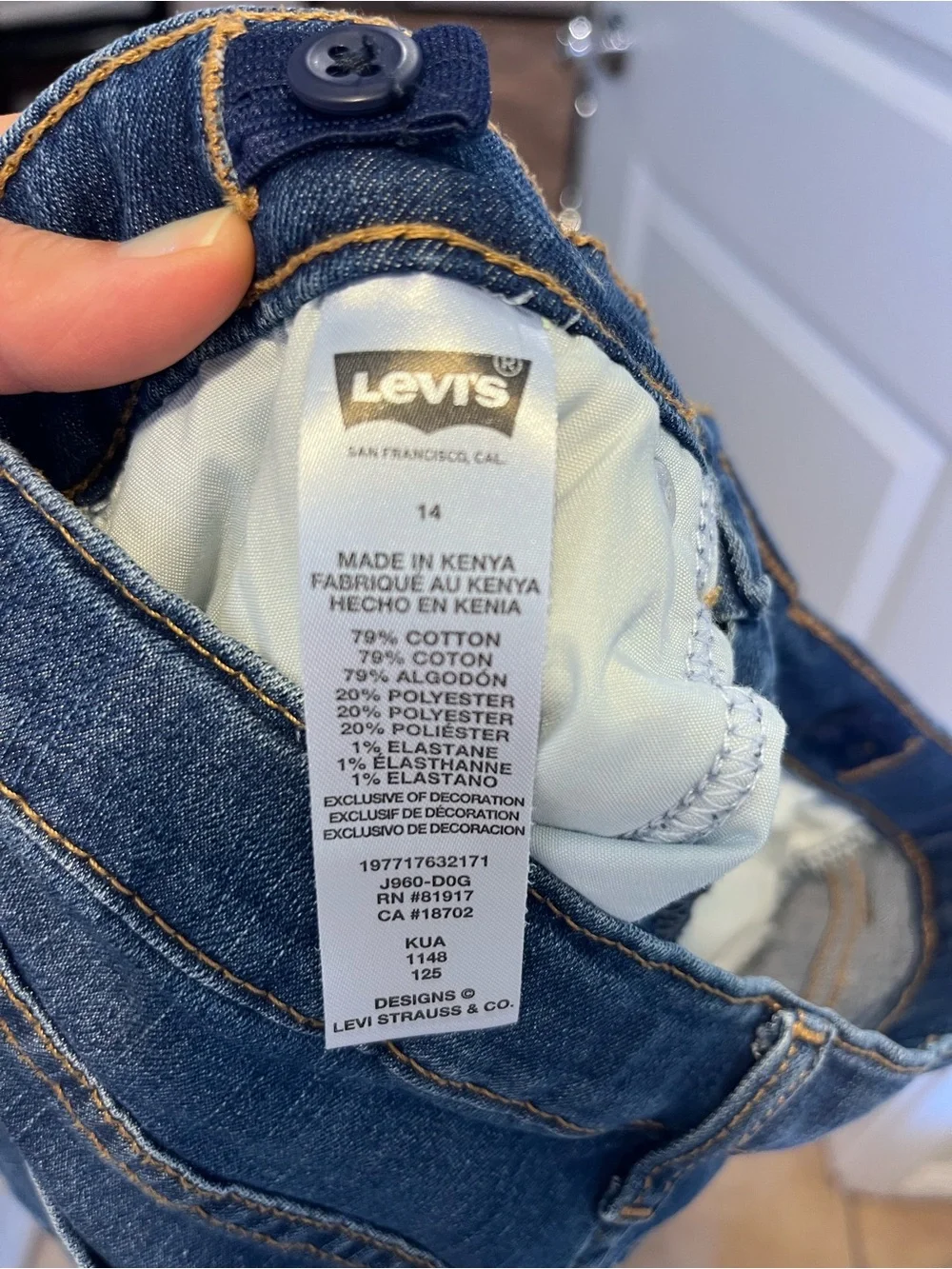 Levi's Girls Cuffed Denim Shorts